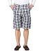 Hypernation Beige and Offwhite Color Casual Checkered Three Fourths For Men RS.649.00