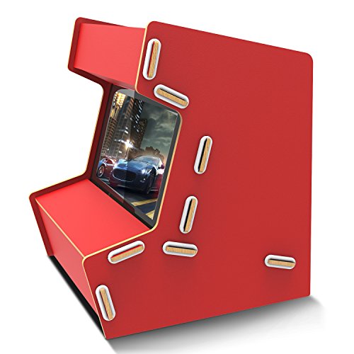 Nintendo Switch Arcade Cabinet Stand, Myriann Einzigartig Pure Hand Gemacht Arcade Schrank für Nintendo Switch Cool Gaming Erfahrung Bringt Nostalgie Zurück (Rot) - 8