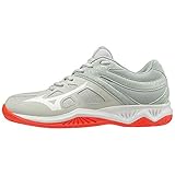  Mizuno Thunder Blade 2, Zapatillas de Voleibol para Mujer, Gris (GlacierGray/White/FieryCoral 60), 42 EU