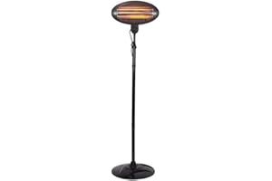 Simply Sound PHS2000 Patio Heater Electric 2000W Free Standing Outdoor Garden