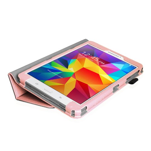 Fintie Samsung Galaxy Tab 4 7.0 Hülle Case – Slim Fit Folio Kunstleder Schutzhülle Cover Tasche mit Ständerfunktion für Samsung Galaxy Tab 4 7.0 T230 T235 (7 Zoll) Tablet, Rosa - 8