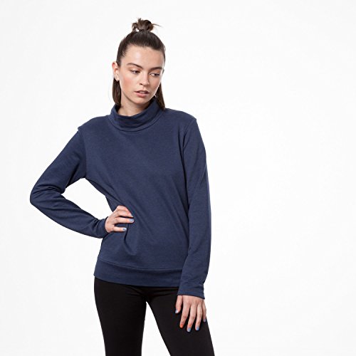 THOKKTHOKK Damen Sweatshirt Dunkelblau Bio Fair, Größe:XL - 3