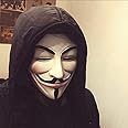 FAVELA Plastic Fawkes Mask Anonymous VIP Edition Face-Mask Perfect Fit Cosplay Protest For Mens ,Womens (V for Vendetta hacker Face Mask)