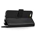 Produktbild Riococco Design Leder Hülle für Apple iPhone 6 / 6S mit Eleganz - Wallet Case Style Schutzhülle mit Bargeld / Karten - Fächern (Schwarz)
