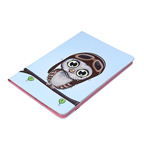 iPad Air 2 Hülle, Deenor Bunt Painting und Stilvoll Brieftasche Tasche PU Leder Flip Protective Stand Tasche Schutzhülle Hülle für Apple iPad Air 2 iPad 6 Generation.[Traveller Bird] - 4