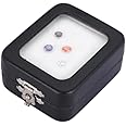 Leather Box/case/Storage Container for displaying, Storing, Gifting or Packing Precious Diamonds, Gemstones, Solitaires [Reversible Finest Velvet Sponge Inside] (Size:-2 * 2inch)