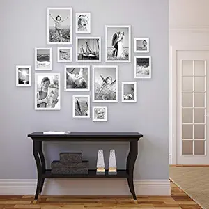 ArtzFolio Wall Photo Frame D257 White 6x6-3pc;6x8-6pc;6x10-2pc;8x10-4pc;Set of 15 PCS