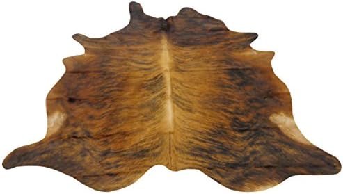 Cowhide Rug - Medium Dark Exotic Pattern - 213 cm x 191 cm - Natural Leather Hide by Narbonne Leather Co - S18