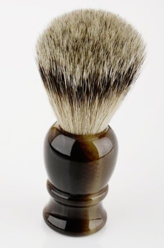 23 mm Horn Resin Silvertip Badger Brush