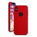 Produktbild iPhone X - Ultra Dünne Silikon Schutzhülle Kratz- und Stoßfest IPHONE X Slim Case Rot (Lavarot) von [S.S.]