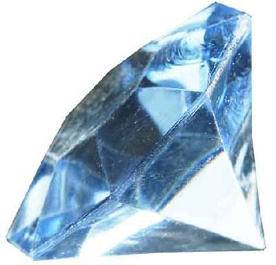 Deko - Diamanten. Größe ca 32 mm. 10 Stück. Farbe: HELLBLAU
