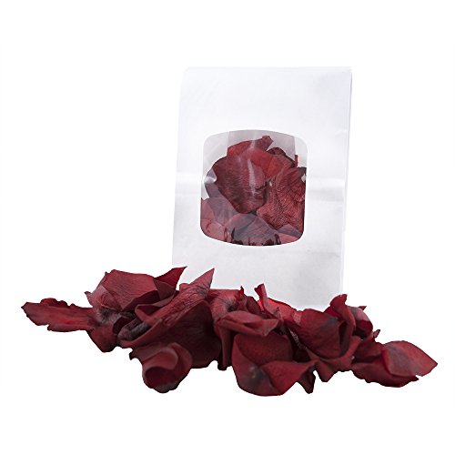 Echte Rosenblätter, rot, 15g romantische Deko zum Valentinstag, Heiratsantrag, Hochzeitstag