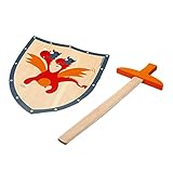 SCRATCH 6182501 - Schwert und Schild Drache, rot