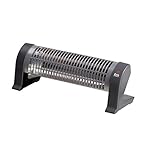 Voltaje de entrada AC: 230 V FM Calefacción 2302-C calentador de ambiente - Calefactor (230 V, 50 Hz, 1200 W) Negro, Gris