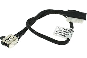 LPUK Charging Cable DC Jack Power Connector Socket compatible with Dell Inspiron 5565, 5567, P66F, 5765,5767, P32E p/n: DC30100YN00, 0R6RKM