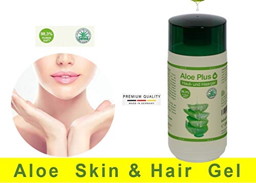 Gel de aloe vera, 98,3% de jabón puro, gel de piel de aloe y gel de cabello, 200 ml, certificado ISAC, alta calidad, aloe Plus de Secret Essentials