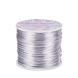 alambre manualidades comprar 【MEDIDA DE ALAMBRE】: El Espesor de alambre es de 1mm (Calibre 18), aproximadamente 150m de largo por cada rollo, asequible, solo necesita comprar un rollo, suficiente para sus múltiples aplicaciones.