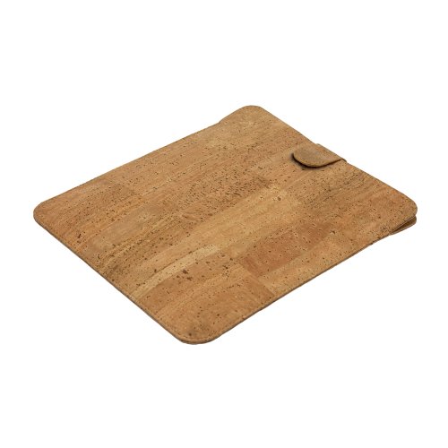 Zignum MacBook Sleeve bis 33cm (13 Zoll), wasserabweisend, Samtfutter, Kork natural