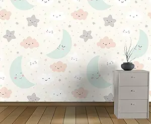 Decor Production Self Adhesive Wallpaper Wall Sticker for Home Decor, Living Room, Bedroom, Hall, Kids Room, Play Room (PVC Vinyl, Water Proof 10 sq.ft)16x90 Inches Each Strip