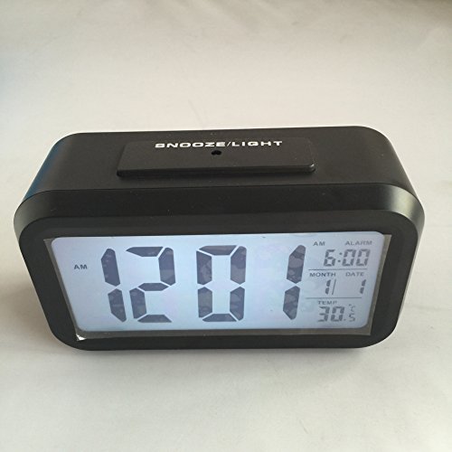 Multifunktions – Digitale Wecker,große HD-Display,Snooze,Tischuhr mit,Smart-Soft Licht,Progreßive Alarm,Datumsanzeige,Temperatur-Anzeige, einfache Einstellung, einfach für die Reise - 6