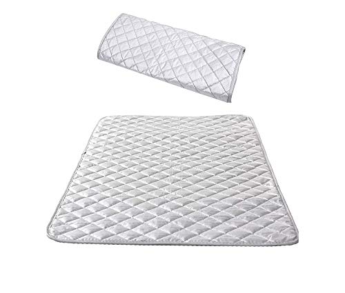 H HOMEWINS Tovaglia da Stiro Coperta Stuoia da Stiro a Vapore Tappetino da Stiro Portatile Resistente al Calore con 1PC Iron Pad + 1PC Anti-Scald Alternative Thread (80 * 140cm)