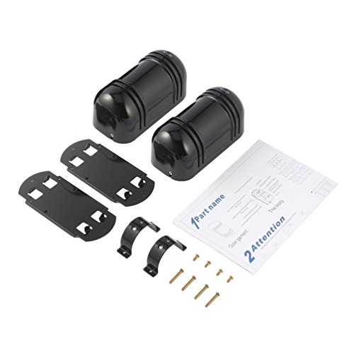 Preisvergleich Produktbild Drahtloser photoelektrischer Doppelstrahl-Infrarotdetektor / Sensor (Übermittler-Empfänger) 100M Hausgarten-Sicherheit im Freien