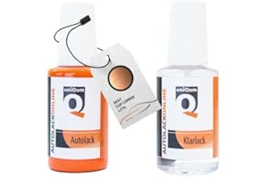 UNIQUM QUALITY IN NON PAINT uniQum Autolack Stift + Klarlack im Vorteilsset für SEAT CUP COPPER L27A Autolack Reparatur 2 x 30 ml