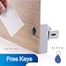 Produktbild Minasan RFID Möbelschloss ABS Material Universal Intelligent Elektrisch Induktion Türschloss Ohne Loch Batterie Betrieben Versteckt RFID Schrank Schubladen Schloss Lock mit Schlüssel