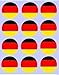 Produktbild 12 deutsches Flagge reispapier fee / becher kuchen 40mm cake topper vorschnitt deko deutschland