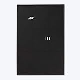 Design by Design Letters Design Letters - Messageboard - Nachrichtentafel - Pinnwand - Schwarz - A2