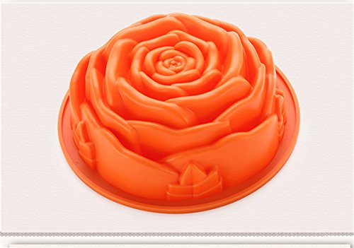 FantasyDay® 1er Silikon Backform / Muffinform für Muffins, Cupcakes, Kuchen, Pudding, Eiswürfel und Gelee – Rose - 7