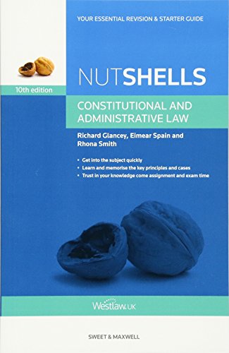 Book's Cover ofNutshells Constitutional and Administrative Law
