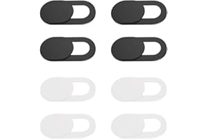 JITNGA 8 Stück Design Webcam Abdeckung - Ultradünn Webcam Cover Für Handy, Tablet, MacBook, Imac, Ipad - Schützen Sie Ihre Privatsphäre - Laptop Zubehör (Schwarz Und Weiß)
