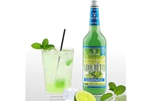 FLYING BIRD DRINKS & MORE Cocktail MOJITO 28% Vol. | Bar Premix für 12 fertige Cocktails mit Alkohol | Flasche 0,7l mit allen Zutaten | Einfach auf Eis mit Sodawasser servieren