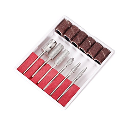 Preisvergleich Produktbild Romote 6 Stück Maniküre Pediküre Diamant Nagel Bits Set Schleifband