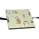 Leporello Fotoalbum mit Stoff 15x15cm schwarze Seiten