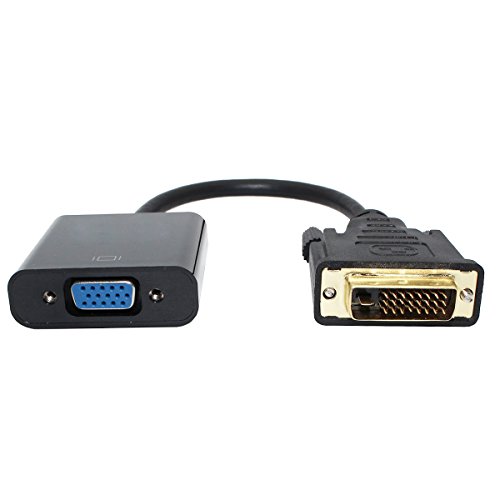 DVI auf VGA Adapter, SNANSHI DVI D auf VGA DVI 24 + 1 DVI-D Stecker auf VGA Buchse Kabeladapter Konverter für Display Card PC - 2