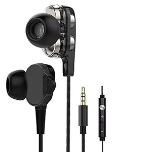 ShopsYes in-Ear Headphones Earphones for Xolo Era 3X Earphone Like Wired Stereo Deep Good Bass Hands-Free Headset Earbud with Built in-line Mic, Calling 3.5mm Audio Jack