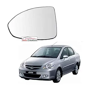 Auto Creation - Left Side View Mirror Glass for Honda City ZX 2004-2008 old Model