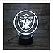 Produktbild Oakland Raiders Nachtlampe Schlafzimmer Usb Rgb Touch Sensor Kinder Kinder Geschenk Neuheit Team Logo Led Nachtlicht American Football