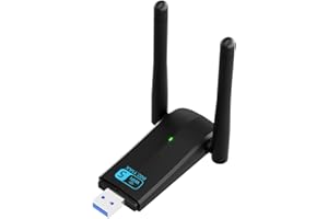 ABAUOAT WLAN Stock WLAN Antenne WLAN USB, 3.0 USB WLAN Stick, WLAN Stick für Pc 5dBi 1300M Dual Band / 2.4G/5G 802.11ac, Nero,USB WLAN Adapter für Windows 7/10/11
