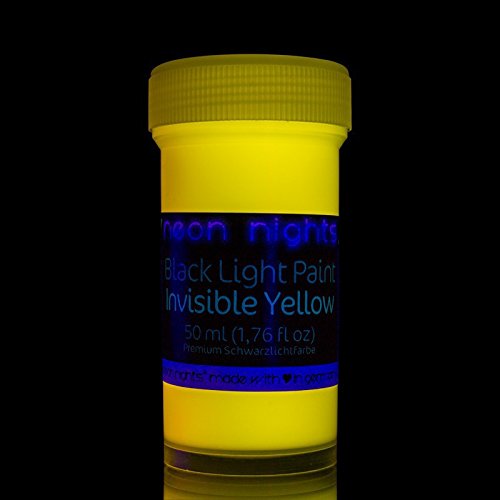 neon nights | Unsichtbare Schwarzlicht Farben | Fluoreszierende UV Leuchtfarbe | Paint Set 8 x 20ml Neon-Farben - 3