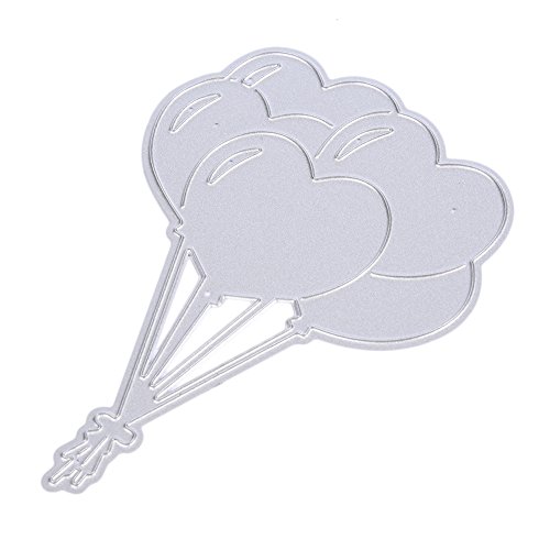 LianLe Stanzschablonen Metall Schneiden Schablonen für DIY Scrapbooking Album Papier Karten Sammelalbum Dekor (Lieber Luftballon 65 * 87mm) - 5