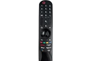 REMOTECH Pilot zastępczy pasujący do LG Magic Pilot MR22GA MR22GN Smart TV modele 2022 z funkcją głosu, Netflix, Prime Video, Disney+, Rakuten TV, przyciski Google Assist