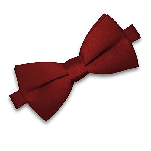 Soul-cats ® Pajarita preanudada para niños ajustable para boda, comunión, fiesta, granate
