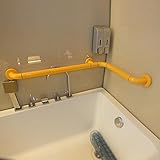 KHSKX Barrierefreies Handlauf/Bad, Menschen mit Behinderungen/Senioren l-förmigen Handläufe, yellow