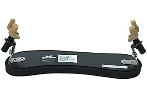 Wolf Schulterstütze forte primo - für Violine 4/4-3/4 - Beide Seiten höhenverstellbar 0,5-8 cm - Gerade Form - Schwarz