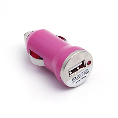 iProtect 2in1 SET mit USB Ladekabel Datenkabel und KFZ Adapter Autoladegerät für iPhone 5 G, iPhone 6, iPhone 6s, 7, 7 Plus, iPod Touch 5G, iPod Nano 7G in pink - 5