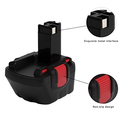 Creabest 12V 3000mAh Ni-MH Ersatz-Werkzeug Akku für Bosch 22612 3360 3455 32612 3360K 3455-01 BAT043 BAT045 BAT046 BAT049 BAT139 2607335274 2607335709 2609200306 Exact 700 PSB 12VE-2 GBH 12VRE GLI 12V GSB 12VE-2 GSR 12VE-2 PAG 12V PLI 12V PSR 12VE-2 - 2