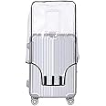 Sharp CN 24" Transparent Protective Zipper PVC Dust Proof Cover for Hard/Plastic Body Luggage/Suitcase Trolley Bags | Hard 2 | Size: 24